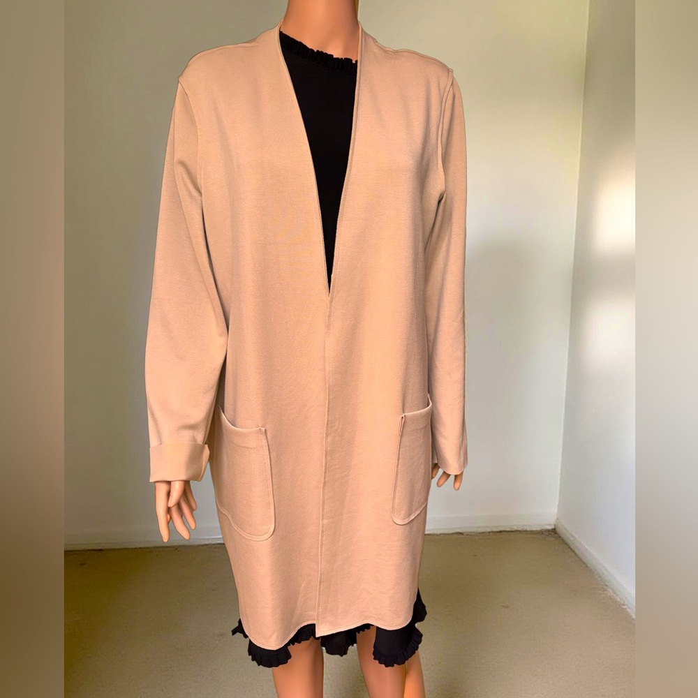 Carolina Belle XL Cream Open Cardigan Jacket Coat